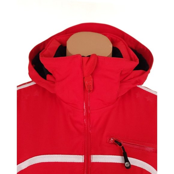 ROSSIGNOL Insulated Waterproof Ski Jacket in Deep Red Woman's Size Small - Picture 2 of 10